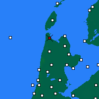 Nächste Vorhersageorte - Den Helder - Karte