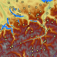 Nächste Vorhersageorte - Glarus - Karte