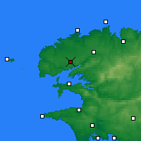 Nächste Vorhersageorte - Brest - Karte