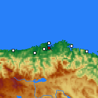 Nächste Vorhersageorte - Santander / Parayas - Karte