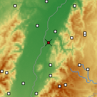 Nächste Vorhersageorte - Lahr/Schwarzwald - Karte