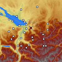 Nächste Vorhersageorte - Alberschwende - Karte