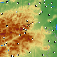 Nächste Vorhersageorte - Puchberg am Schneeberg - Karte