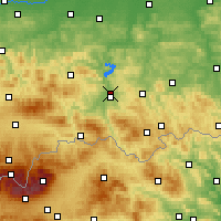 Nächste Vorhersageorte - Nowy Sącz - Karte