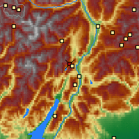 Nächste Vorhersageorte - Andalo - Karte