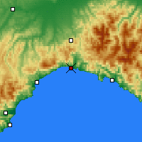 Nächste Vorhersageorte - Genua - Karte