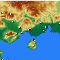 Nächste Vorhersageorte - Kavala - Karte
