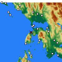 Nächste Vorhersageorte - Lefkada - Karte