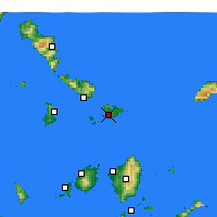 Nächste Vorhersageorte - Mykonos - Karte