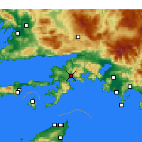 Nächste Vorhersageorte - Marmaris - Karte