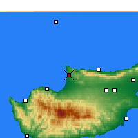 Nächste Vorhersageorte - Akdeniz - Karte