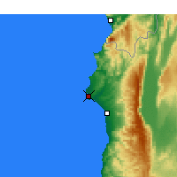Nächste Vorhersageorte - Latakia - Karte