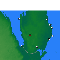 Nächste Vorhersageorte - Al Karaana - Karte