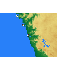 Nächste Vorhersageorte - Honnavar - Karte