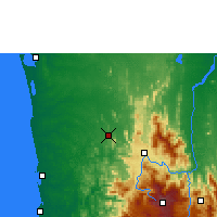 Nächste Vorhersageorte - Kurunegala - Karte