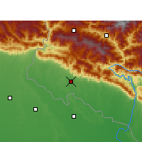 Nächste Vorhersageorte - Dhangadhi - Karte