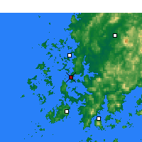 Nächste Vorhersageorte - Mokpo - Karte