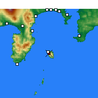Nächste Vorhersageorte - Oshima - Karte