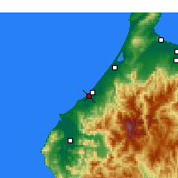 Nächste Vorhersageorte - Komatsu - Karte