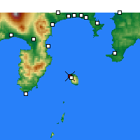 Nächste Vorhersageorte - Ōshima Flughafen - Karte