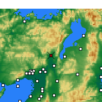 Nächste Vorhersageorte - Kyōto - Karte