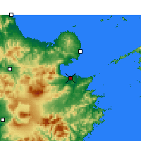 Nächste Vorhersageorte - Ōita - Karte
