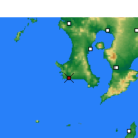 Nächste Vorhersageorte - Makurazaki - Karte