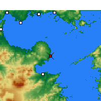 Nächste Vorhersageorte - Ōita Flughafen - Karte