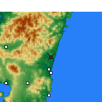 Nächste Vorhersageorte - Nyutabaru - Karte