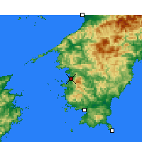 Nächste Vorhersageorte - Uwajima - Karte