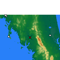 Nächste Vorhersageorte - Trang - Karte
