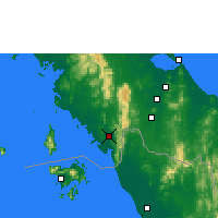 Nächste Vorhersageorte - Satun - Karte