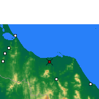 Nächste Vorhersageorte - Pattani - Karte