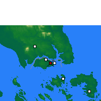 Nächste Vorhersageorte - Singapur/Paya - Karte