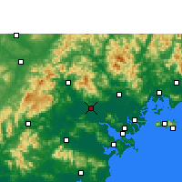 Nächste Vorhersageorte - Jieyang - Karte