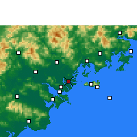 Nächste Vorhersageorte - Denghai - Karte