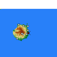 Nächste Vorhersageorte - Las Palmas - Karte