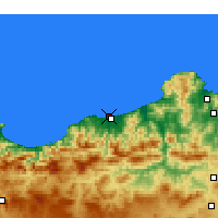 Nächste Vorhersageorte - Jijel-port - Karte