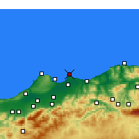 Nächste Vorhersageorte - Bordj-El-Bahri - Karte