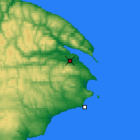 Nächste Vorhersageorte - Gaspé - Karte