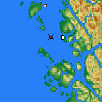 Nächste Vorhersageorte - Lucy Islands - Karte