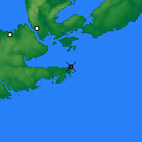 Nächste Vorhersageorte - Hart Island - Karte