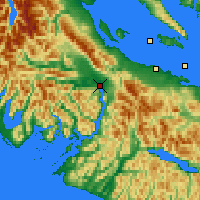 Nächste Vorhersageorte - Port Alberni - Karte