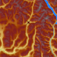 Nächste Vorhersageorte - Blue River - Karte
