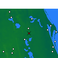 Nächste Vorhersageorte - Orlando - Karte