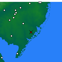Nächste Vorhersageorte - Atlantic City - Karte