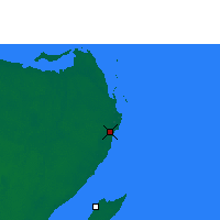 Nächste Vorhersageorte - Cancún - Karte