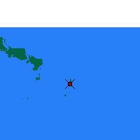 Nächste Vorhersageorte - Turks Island - Karte