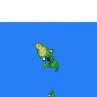 Nächste Vorhersageorte - Martinique - Karte