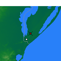 Nächste Vorhersageorte - Santa Vitória do Palmar - Karte
